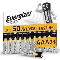 Energizer Alkaline Power - AAA Batteries (24 Pack) Up To 50% Longer Lasting