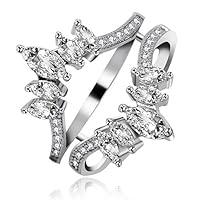 Algopix Similar Product 7 - Uloveido White Gold Plated Ring