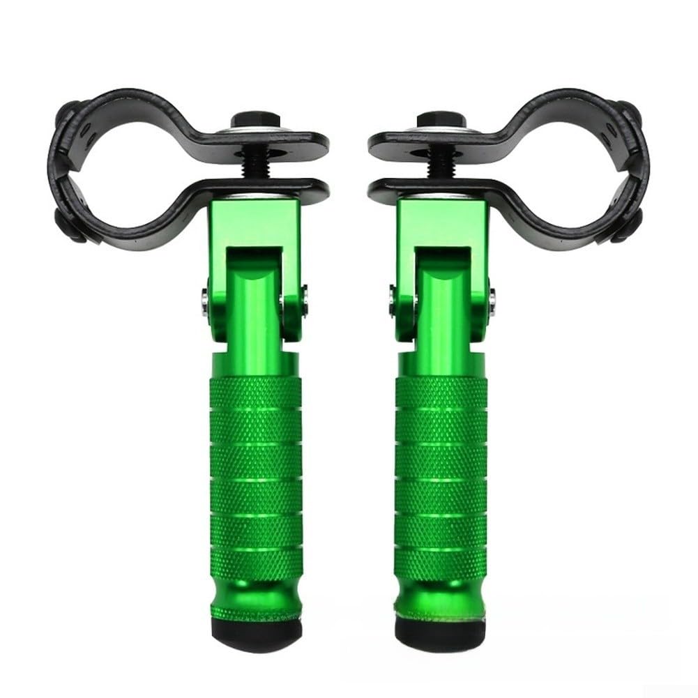 Repose-pieds arrière moto CNC vert de haute précision 8mm