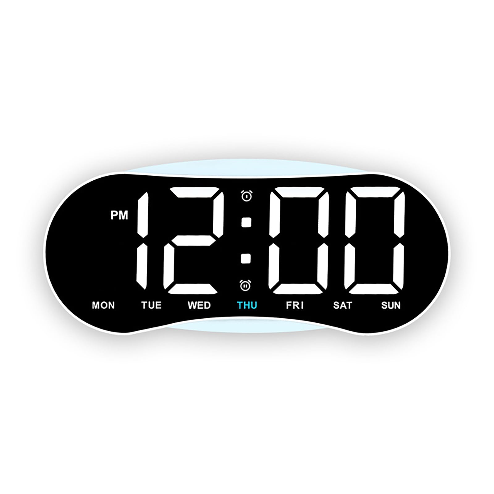 Tsynapter D Igital Wall Clock Igital Alarm Clock With Temperature, Immer, Ate Esk Clocks For Offices Living Room Bedroom Ecors Wall Battery Operate