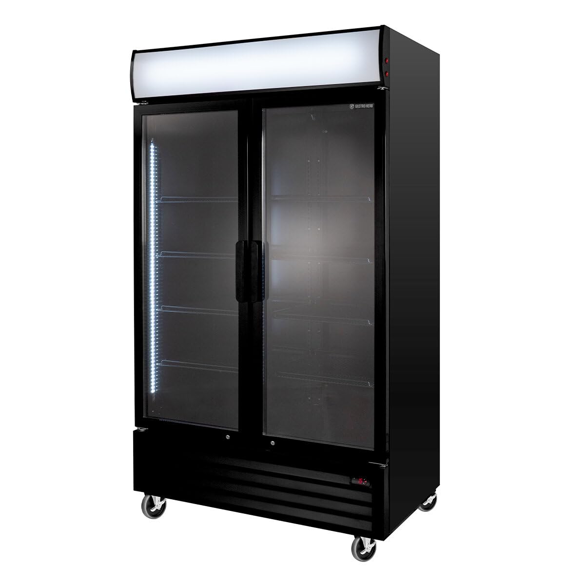 GastroHero Frigorifero per bevande ECO 1000 con ante a ribalta e luce