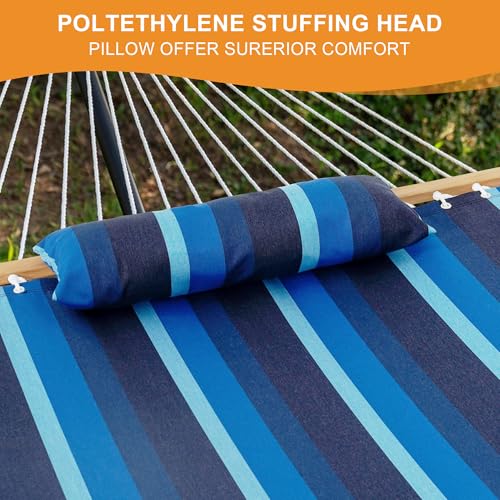 Image of Lazy Daze 12 FT Sunbrella Fabric Hammock, Non-Fading Double Outdoor Hammock