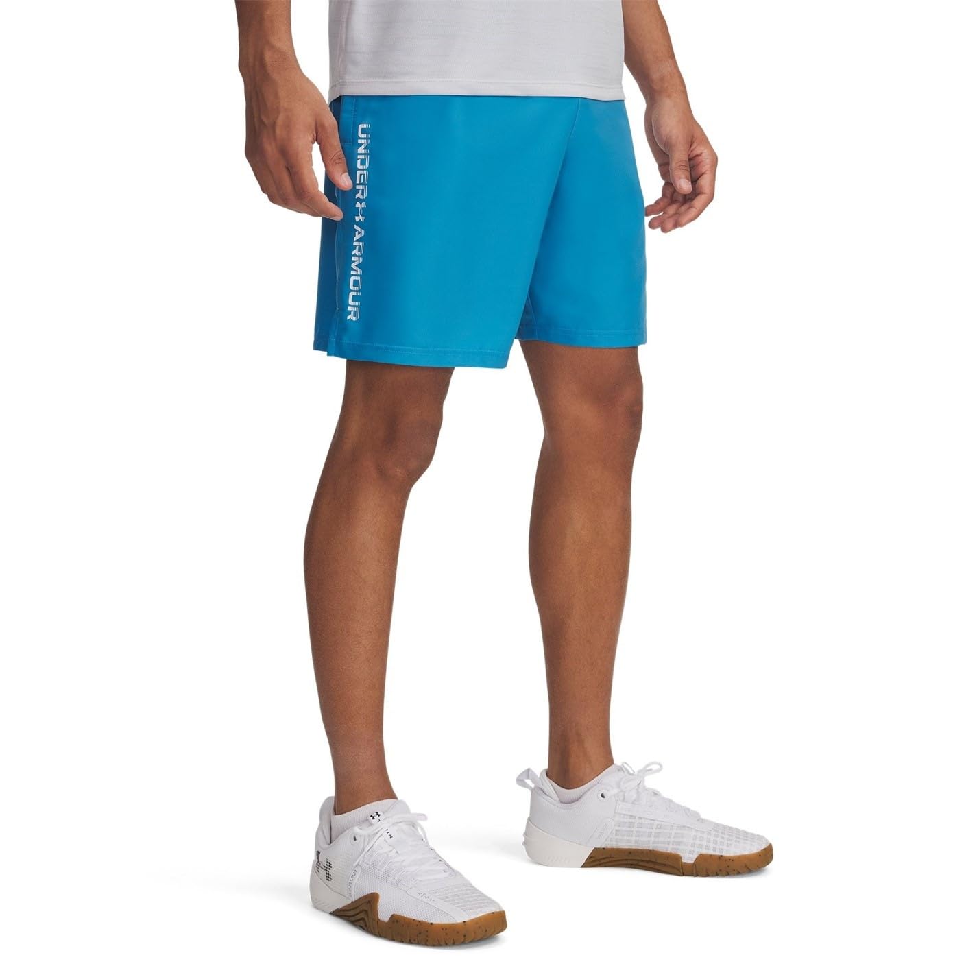 Under Armour Men' Blue Ua Tech™ Woven Wordmark Shorts in Size S, Sports Direct