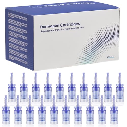 20 unidades Nano Agujas Dermapen, Nano Microneedling Agujas con ranura de bayoneta Cartuchos Nano para dermapen Ultima A6 / A10 / M7
