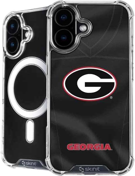 Skinit Phone Case Compatible with MagSafe iPhone 16 - Officially Licensed University of Georgia Bulldogs Design