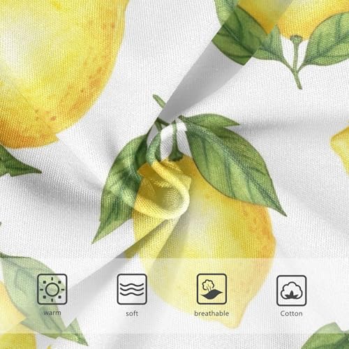 Toddler Underwear Floral 2t Cotton Girl Panties Cute Florals Briefs Kids Undies Yellow Lemons White3