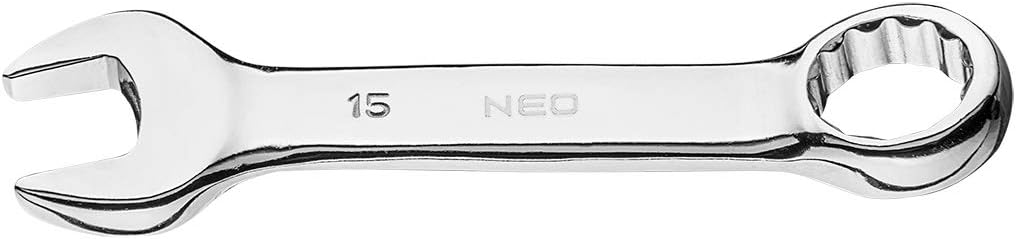 NEO Professional Combination Stubby Spanner Wrench 15 mm (Neo 09-767)