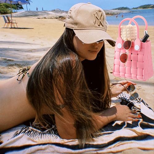 Mini Rubber Tote Bag for Girl Small Beach Bag Waterproof Beach Tote Portable Travel Open Handbag Outdoor Sport3