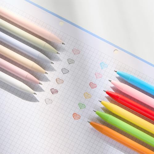 Set de 12 Bolígrafos de Gel Pastel Retráctiles miniatura 3