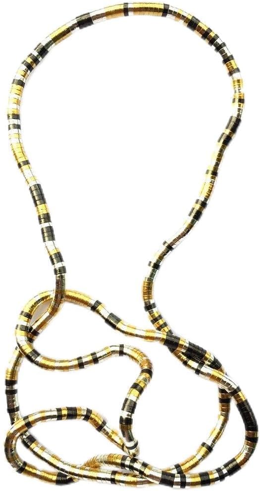 Gold Silver Gun Metal Mixed 5mm Snake Flexibale Twisted Necklace