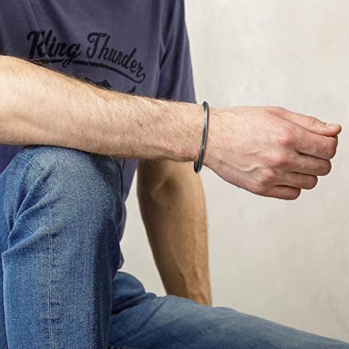 VNOX Viking Cuff Bracelet for Men - Viking Thunder Hammer Cuff Bracelets for Men Boys,Norse Mythology Warrior Symbol Bangle Amulet Talisman Jewelry - Image 5