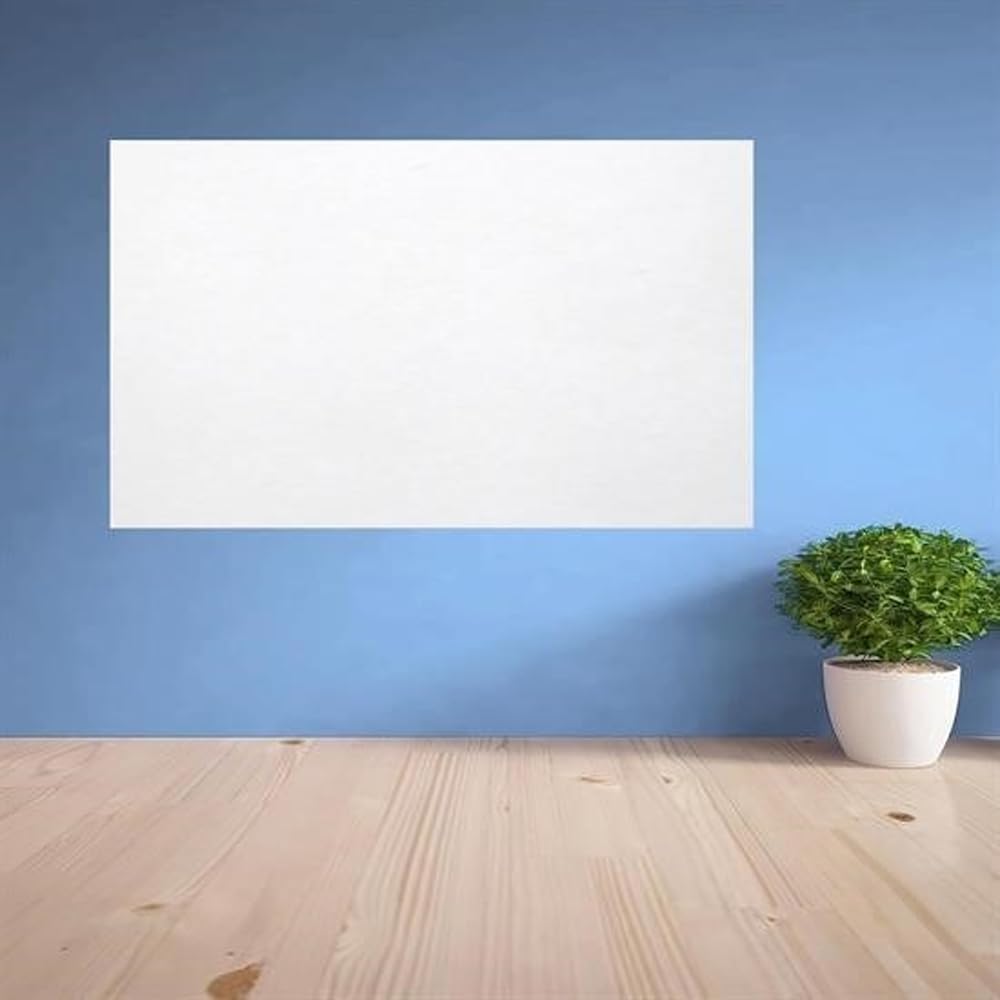 GüncelÇarşı 2'li Paket 60x100 cm 1x Beyaz, 1x Şeffaf Yapışkansız Tutunan Statik Pratik Yazı Tahtası, Çok Amaçlı, Duvara, Cama Yapışkansız Tutunur, Ders Çalışma Yazı Tahtası Manyetik Duvar Sticker