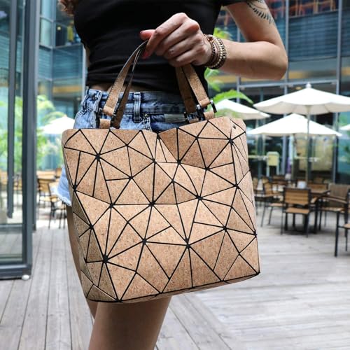 Geometric Tote Bag con Asa y Correa Larga miniatura 2