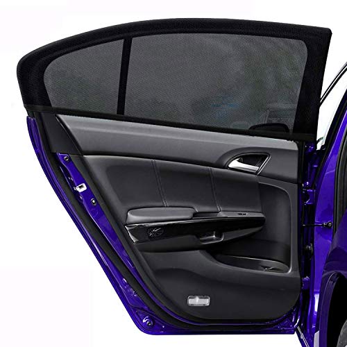 PHYLES Pare Soleil Voiture, Protection UVA Maximale, 2 Pcs Pare-Soleil pour Bébés, Enfants et Animaux de Compagnie, Compatible avec la Plupart des Auto (Peut S'étend à 39.3"*19.6")