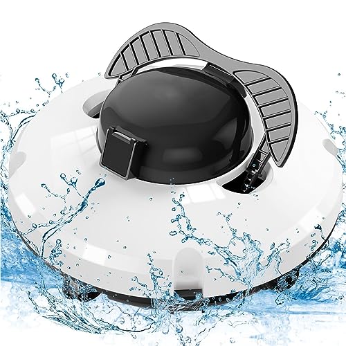 Aspiradora automática de piscina, escalada de pared inalámbrica para un mantenimiento eficiente de la piscina sobre y en el suelo