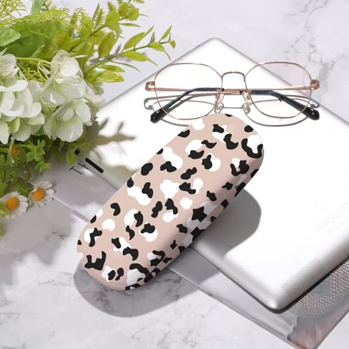 Image of Glasses Case Hard Shell,Portable Protective Eyeglasses Case, Eyeglass Holder Box with Cleaning Cloth,for Women Men