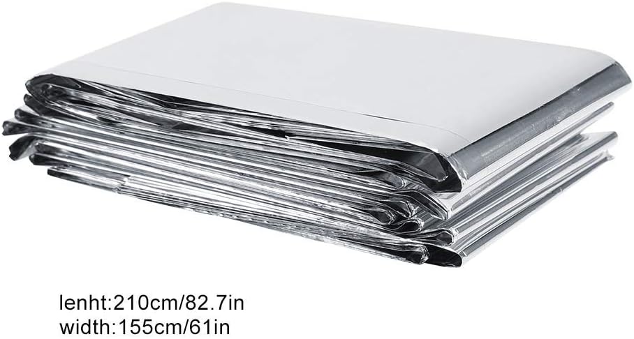 GLOGLOW Silver Reflective PETP Film 82.7x61in Foldable