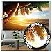 Produktbild GREAT ART Fototapete  Sonnenuntergang am Meer  Wandbild Dekoration Karibik Palm Beach Paradies Strand Sonne Urlaub Reisen Natur Insel Foto-Tapete Wandtapete Fotoposter Wanddeko (210x140 cm)