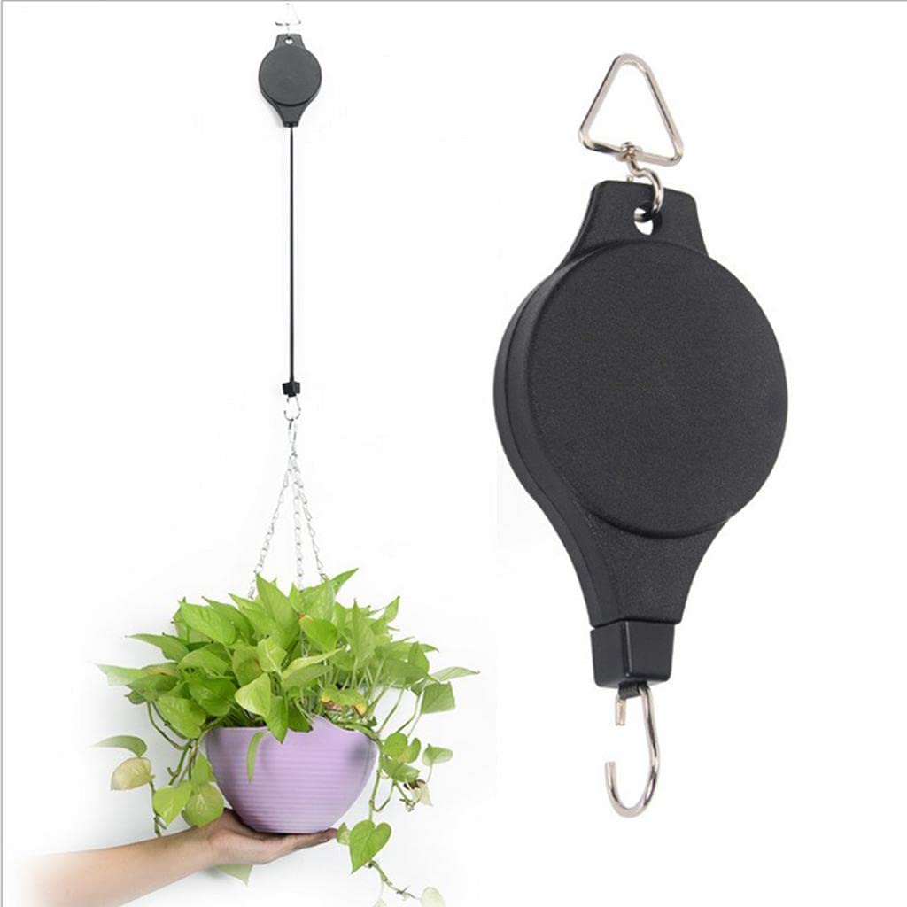 AnyCommand® Hanging Plant Pulleys for Baskets Flowers Porch Deck Easily Extends Up to 90cm 35 4inch Easy WateringPlant Hooks Hangers Plant Care Soil Accessories Gardening Supplies Yard-image-35