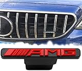logo amg vector  AMYD Emblemas AMG de la Parrilla Delantera del Coche, Insignia del Mini Logotipo de la Parrilla Delantera para Mercedes-Benz ABC Clase E W176 W246 W204 W205 W212 W213 GLC X253 GLE W292, Rojo