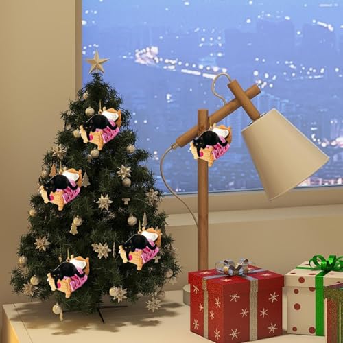 Pendentif chat en acrylique, le cadeau déco idéal pour Noël - 6