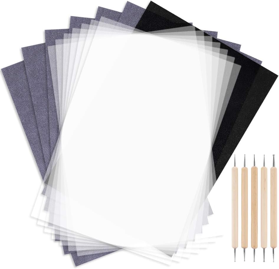 20 Feuilles de Papier Transfert Thermique Imprimable à Jet d'Encre pour Tissu DIY, Léger et Foncé au Choix Yopu, 11.42x8.27 Pouces