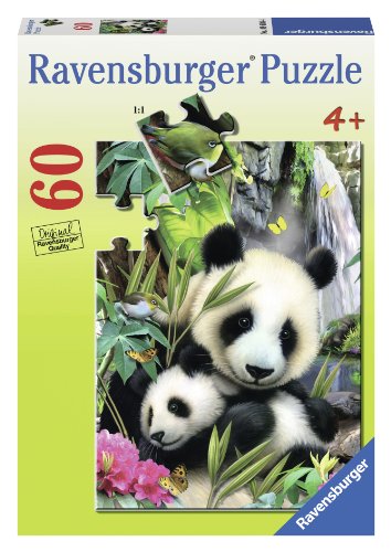 Ravensburger Panda Family 60 Piece Jigsaw Puzzle for Kids – Every Piece is Unique, Pieces Fit Together Perfectly