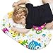 Cartoon Non Slip Bathtub Mat for Kids, Non-Slip Bath Shower Mat Massage Mat Floor Tub Mats for Toddlers Children Baby with Strong Suction Cups, 15.5 * 27 Inch Clear Sea Animal