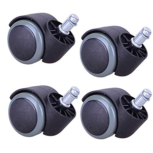 Ruedas Silla giratoria de 2 Pulgadas Rueda Muebles silenciosos para el hogar...