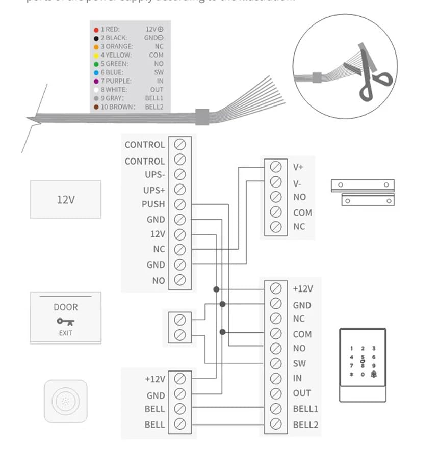 WLAN Codeschloss aus Metall mit Bluetooth, RFID 13,56 MHz & PIN – IP66 Zutrittskontrolle, App-Steuerung, für Tür, Tor & Büro