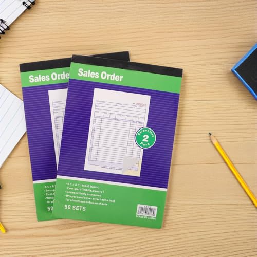 Libro de órdenes comerciales portátil para administración y gestión en operaciones de oficina 4