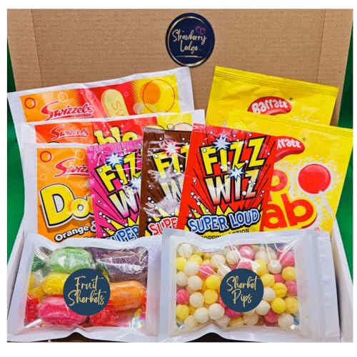 Sherbet Fruit Sweets Popping Candy Sherbet Dip Dabs Double Dip Sherbet Pips Letterbox Sweets Gift Box | Retro Sweets For Sharing