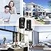 Wuloo Wireless Intercom Doorbells for Home Classroom, Intercomunicador Waterproof Electronic Doorbell Chime with 1/2 Mile Range 3 Volume Levels Rechargeable Battery (Black, 1&1)