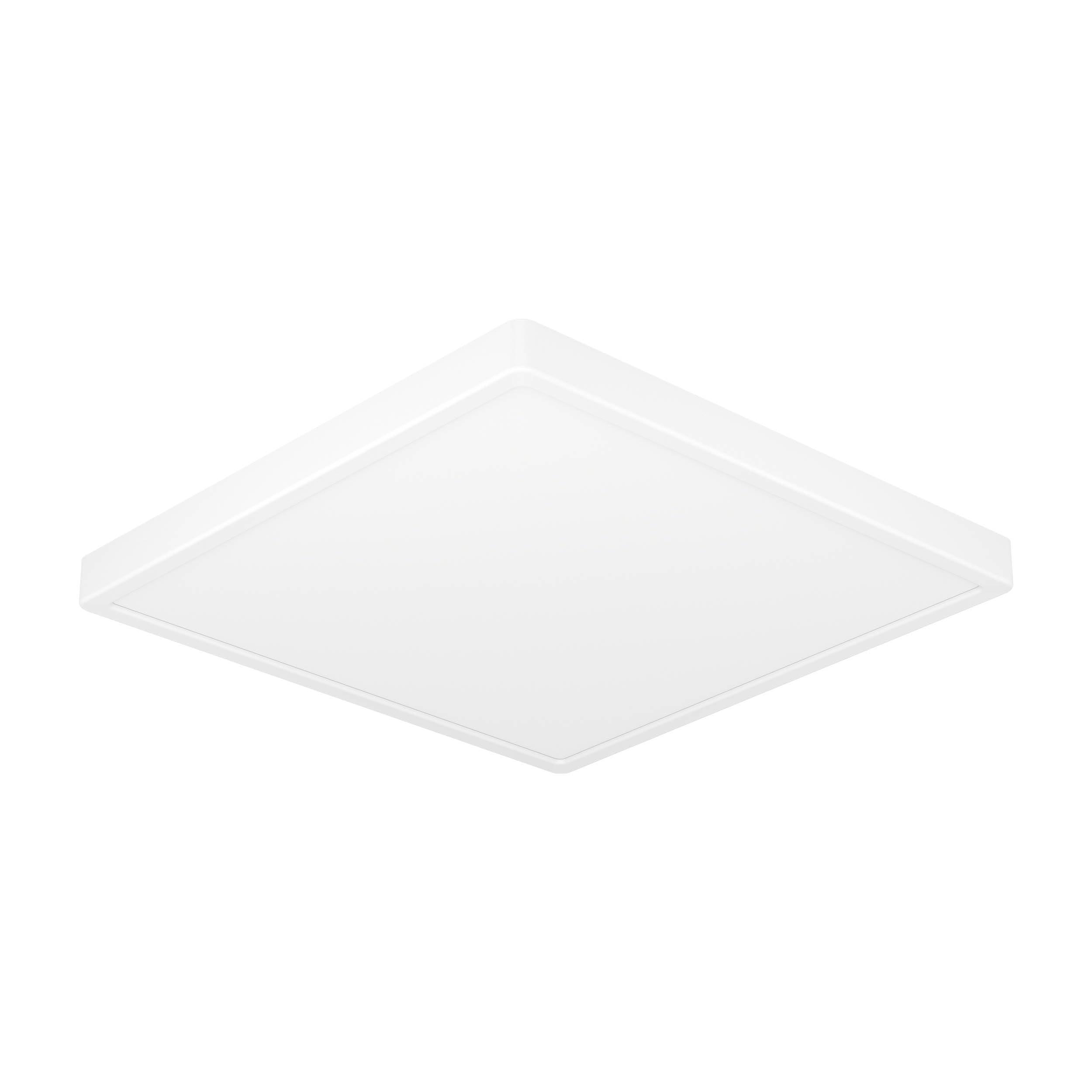 Eglo LED Ceiling Light Fitting Fueva 6, Round Ceiling lamp, Bathroom Lighting, Flush luminaire Made of Plastic in Black and White, Warm White-Cold White, IP44, Ø 28 cm