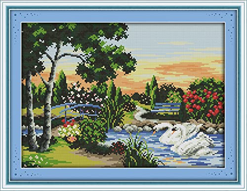 Peinture au diamant 5D cygne complet 30x40 cm pour broderie strass