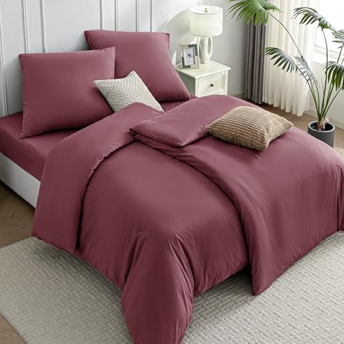 JELLYMONI Bettwäsche 135x200 Baumwolle 4-Teilig Bettwäsche-Sets...