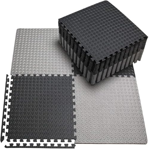 Image of 1 Inch /25mm Gym Floor mat Rubber for Heavy Workout Puzzle Floor mat for Home Exercise, Gym Equipment mat Interlocking Eva Foam Flooring Rubber Tiles Yoga, Kids Gym Mats for Floor