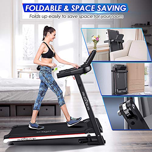 image for DR.GYMLEE Folding Shock Absorption Smart Treadmill Electric Motorized 
