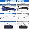 Propane Torch Weed Burner Kit,High Heat Output with Storage Bag and 10FT Hose,Heavy Duty Blow Torch Flamethrower with Turbo Trigger for Flame Weeding,Roof Asphalt,Ice Snow,Road Marking