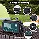Kurbelradio DAB+/DAB/UKW mit 5000mAh Akku Wiederaufladbare, Notfallradio mit Taschenlampe & Leselicht, Tragbare Camping Radio mit USB Handyladefunktion FM Dynamo, SOS-Alarm für Wandern, Outdoor