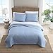 Tommy Bahama - King Quilt, Reversible Cotton Bedding, Pre-Washed for Added Softness (Costa Sera Blue, King)