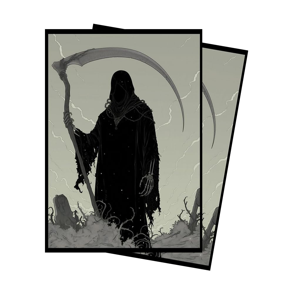 grim reaper card sleeves Paramint 1 MTG (Textured) - 104 Count Standard Size TCG Sleeves Named after the lightest and strongest material on planet earth (Graphene) these sleeves are industry leading featuring a textured back for extreme shuffling Mtg Card Sleeves, Grim Reaper