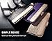 iPhone 8 Plus Case,iPhone 7 Plus Case, WWW [ Mirror Series] RFID-Resisting PU Leather Case Kickstand Flip Case with Card Slots and Mirror for iPhone 7 Plus/8 Plus Black