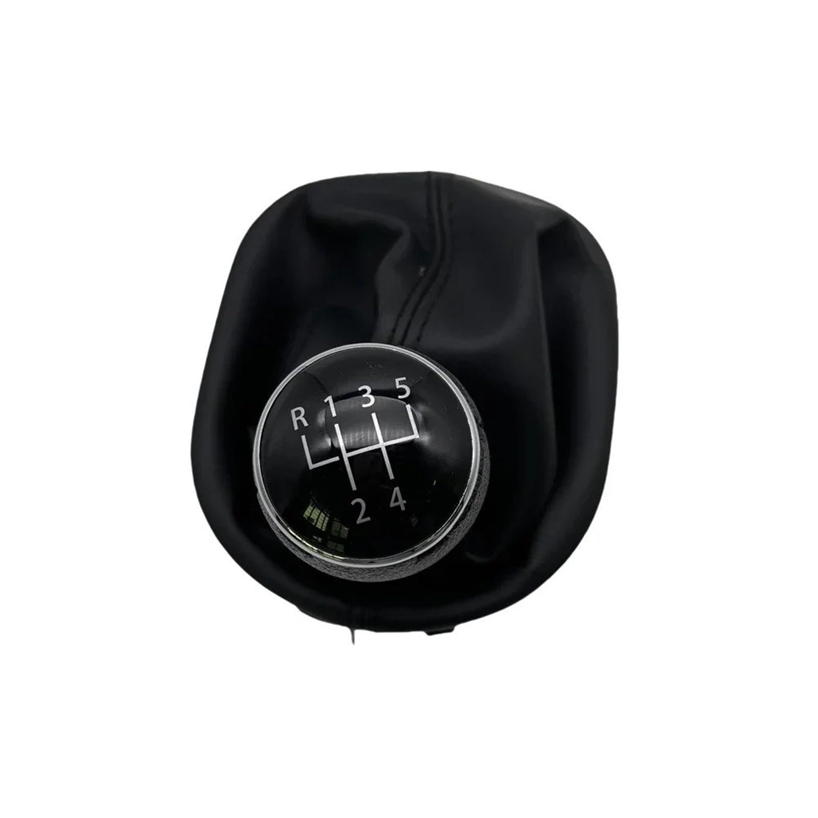 Ltusgt 5 Speed Car Gear Knob For Vw For Touran For Caddy 2003-2011 5/6 Speed Gear Shift Knob Gaiter Boot Cover Black Leather Car Accessories