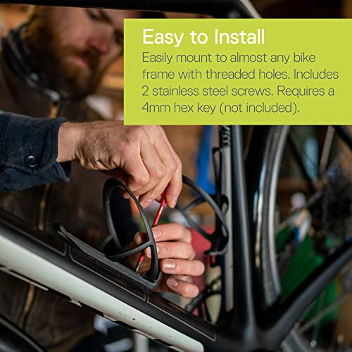 Delta Cycle & Home BT6000 Bike Water Bottle Holder For Road Bicycle, Carbylon By Delta Cycle - Ultra Lightweight Bottle Cage Holder Mount 16 Grams - Carbon Fiber & Nylon Water Bottle Holder thumb #3