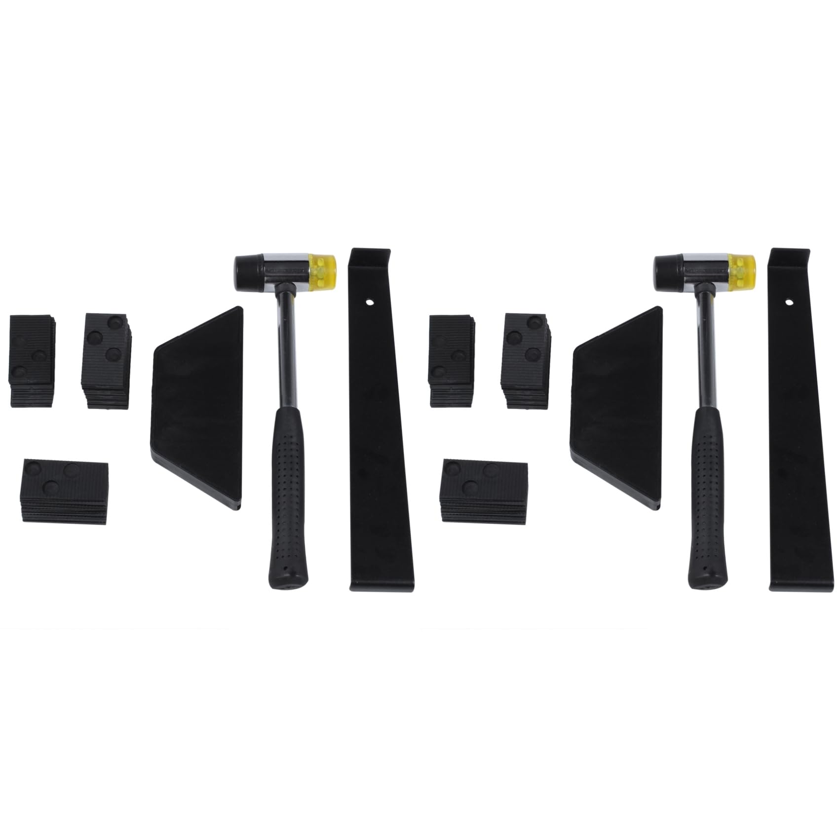 Jnchdghwa Black 2X Laminate Wood Flooring Installation Kit Wood Flooring Installation Kit With 60 Spacers, Tapping Block