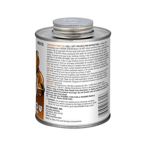 Hercules CPVC Plastc Pipe Cement 16oz miniatura 2