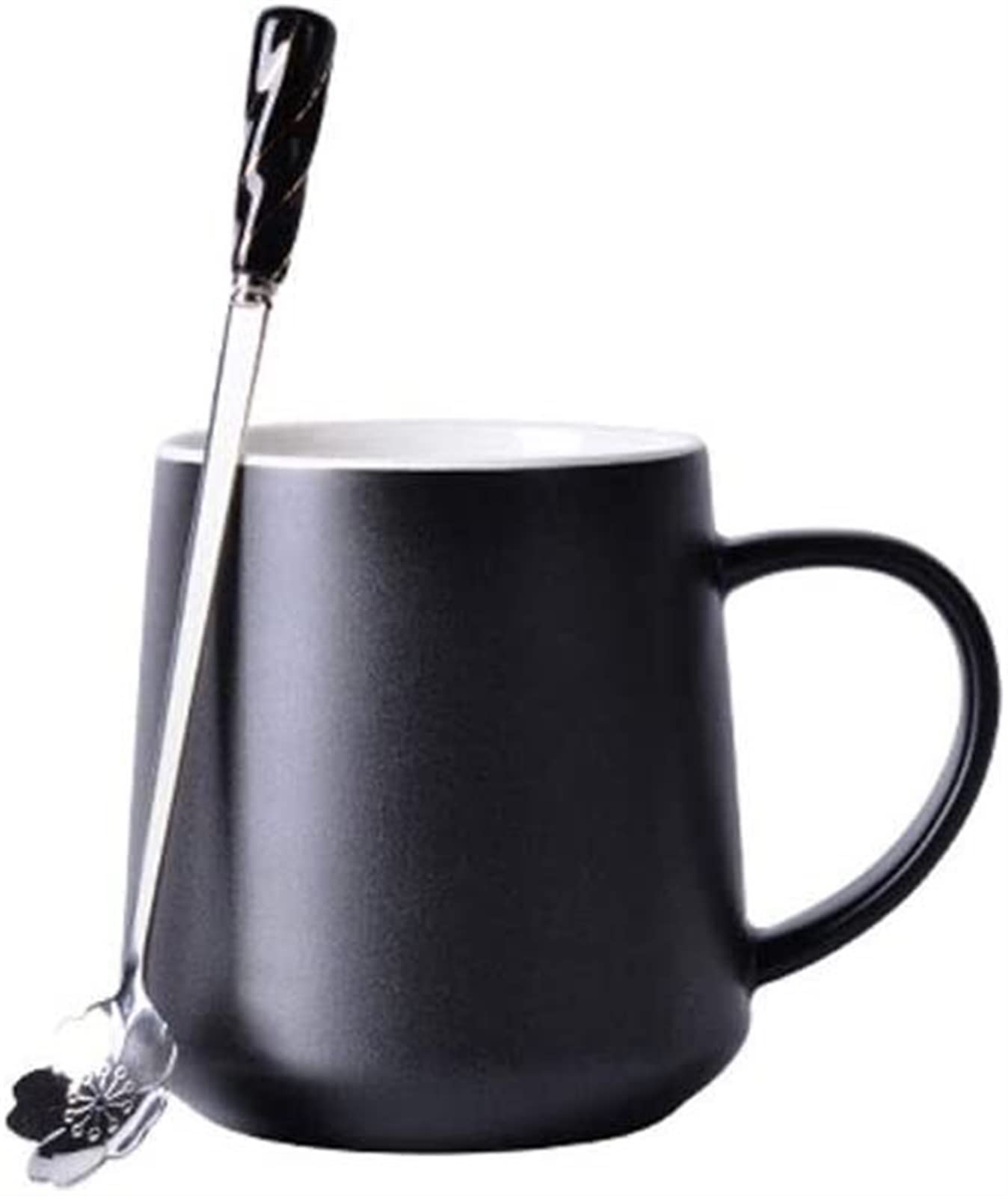 YNIYUJKL Large Coffee Mug Creative Personality Cup Ceramic Mark With Lid Spoon Trend Office Drinking Water Home Coffee Female Tea Housewarming Coffee Cup