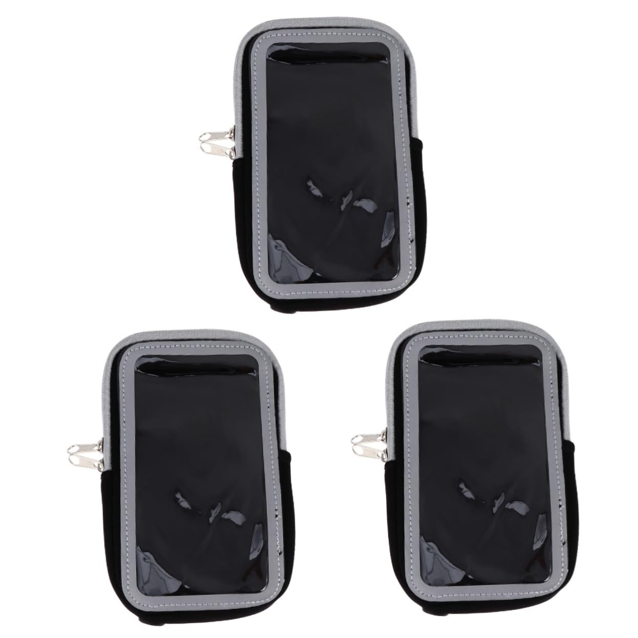 OSALADI 3 Pcs Armband Wallet Ladies Purses Running Arm Zipper Pocket Running Arm Bag Gym Arm Phone Holder Mobile Phone Bag Phone Purse for Women Sports Equipment Multipurpose Neoprene