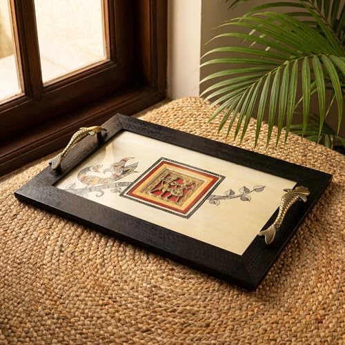 Image of Cultural Fusion Hand-Painted Tray